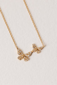 Liven Co. 14K Gold Double Butterfly Necklace