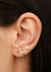  Scosha Pair | Amulet Stud with Ruby