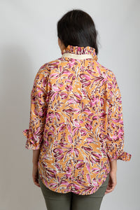 Its A Shirt Thing Penelope Tulip Top | Melon Floral Cadeau