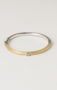 Rene Escobar Gold and Silver Junia Bangle Bracelet