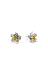 Alex Monroe Citrine Buttercup Earrings