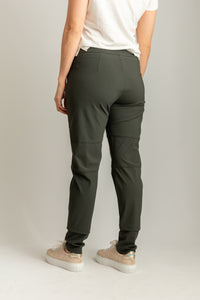 Dark Olive Jersey Candy Jogger Pant | Raffaello Rossi 