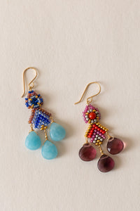 Sandrine Drop Beaded Earring | Miguel Ases