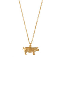  Alex Monroe Suffolk Pig Necklace